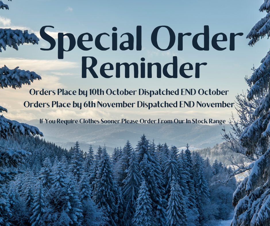 SPECIAL ORDER REMINDER