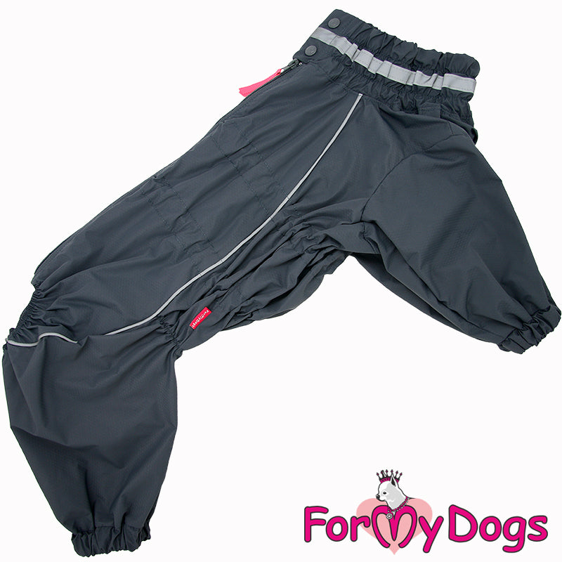 Gracious Grey Rainsuit For Boys For Medium, Large Breeds & Pugs SPECIAL ORDER