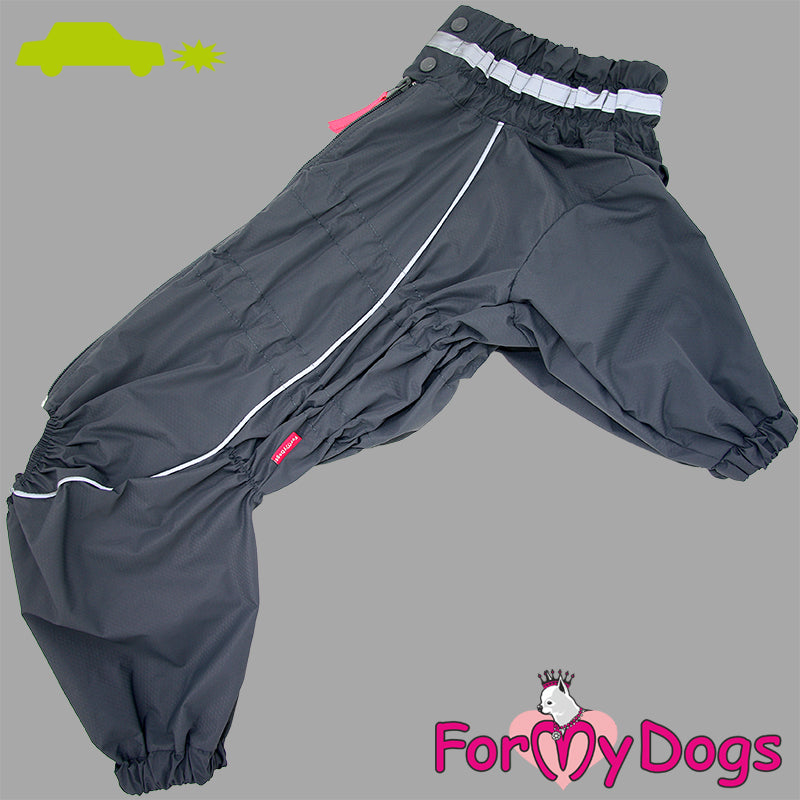 Gracious Grey Rainsuit For Boys For Medium, Large Breeds & Pugs SPECIAL ORDER