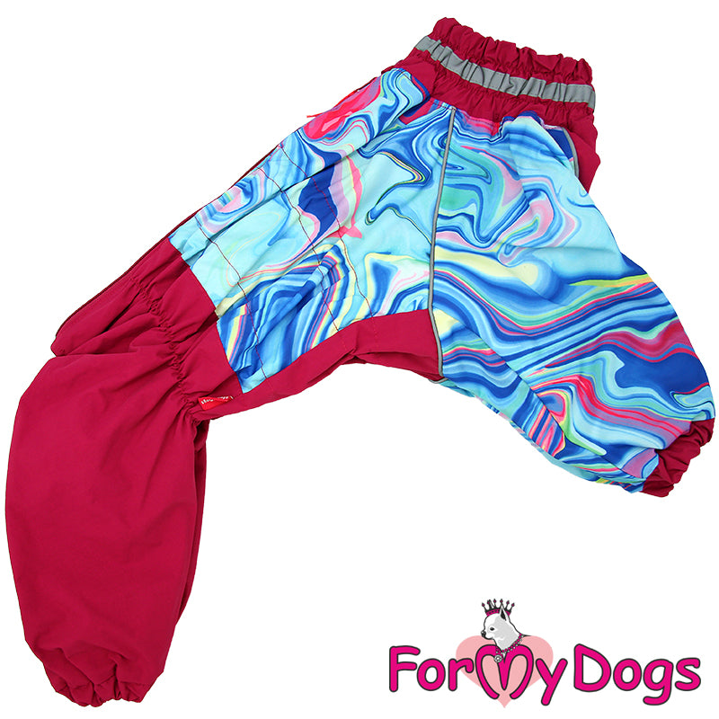 Water Ripple Heavyweight Rainsuit For Girls For Medium, Large Breeds, Pugs & Westies SPECIAL ORDER