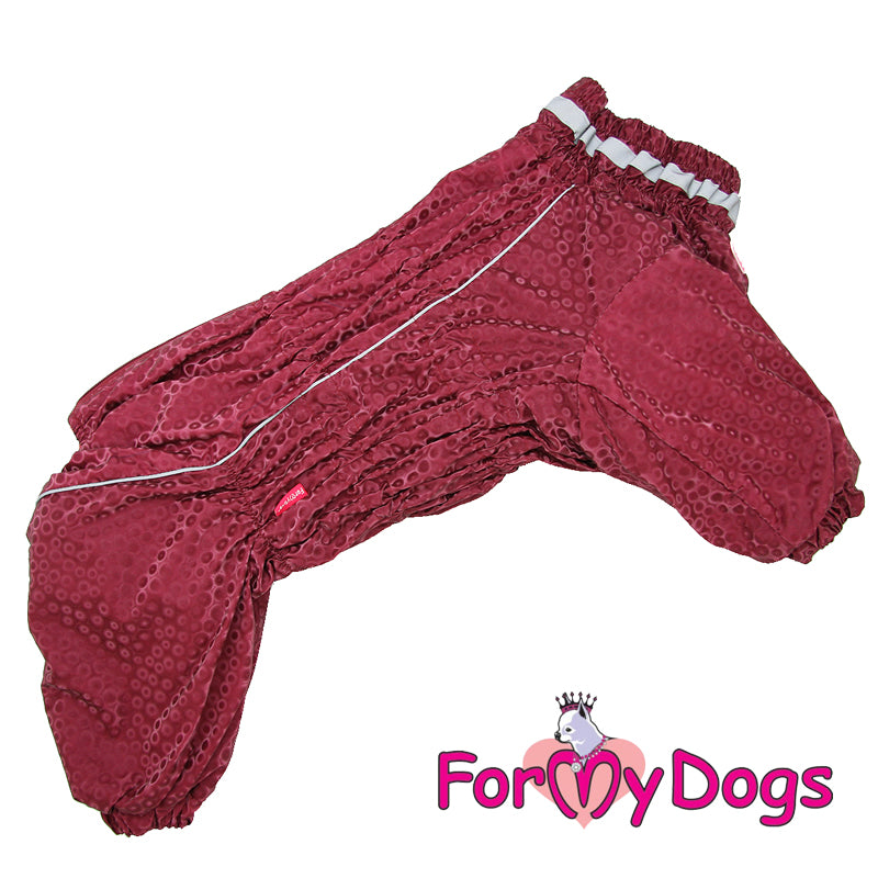Cardinal Red Winter Suit For Girls For Medium, Large Breeds, Pugs & Westies SPECIAL ORDER