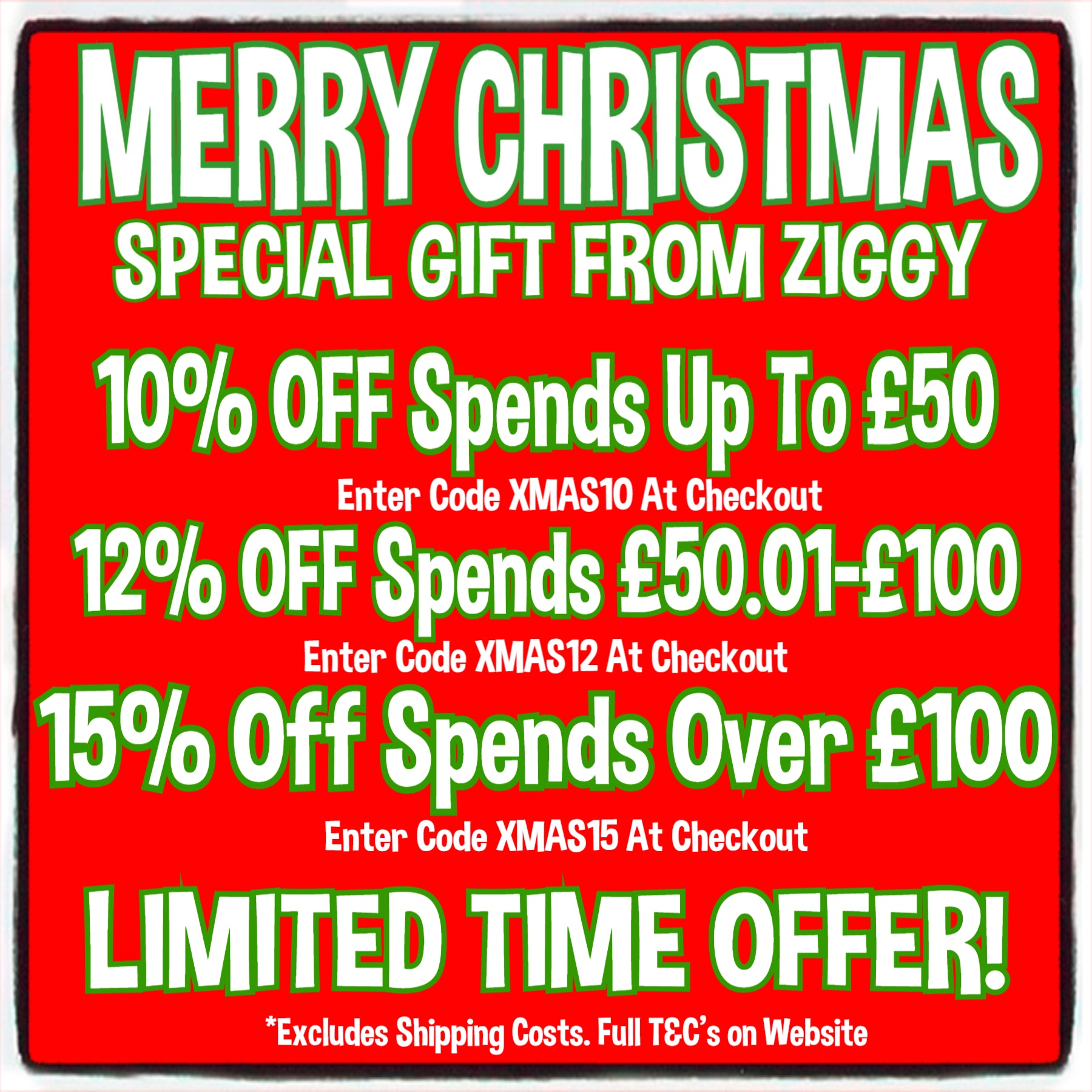 Ziggy's Xmas Gift Promotion