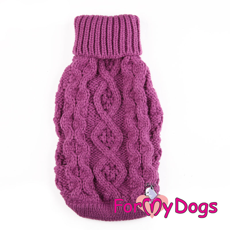 Fun Fuchsia Acrylic Aran Jumper