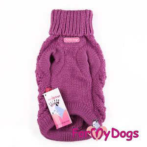 Fun Fuchsia Acrylic Aran Jumper