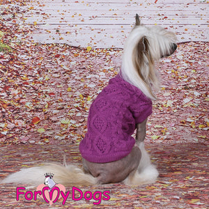 Fun Fuchsia Acrylic Aran Jumper