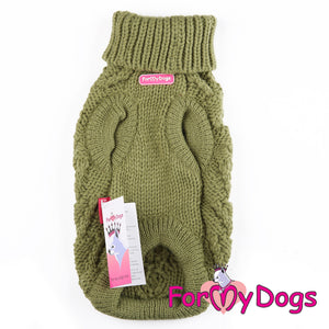Forest Green Acrylic Aran Jumper SPECIAL ORDER