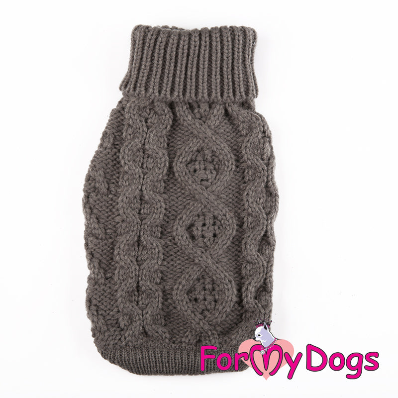 Steely Grey Acrylic Aran Jumper SPECIAL ORDER