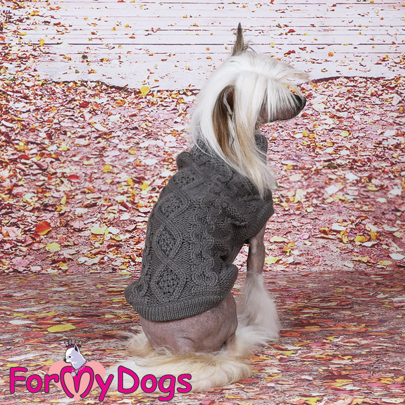 Steely Grey Acrylic Aran Jumper SPECIAL ORDER