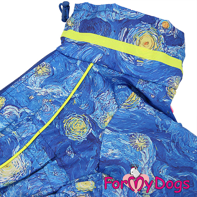 Starry Night Rainsuit For Boys For Medium, Large Breeds, Pugs & Westies PRE ORDER