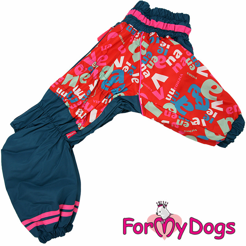 Alphabet Street Winter Suit For Girls For Medium, Large Breeds, Pugs & Westies SPECIAL ORDER