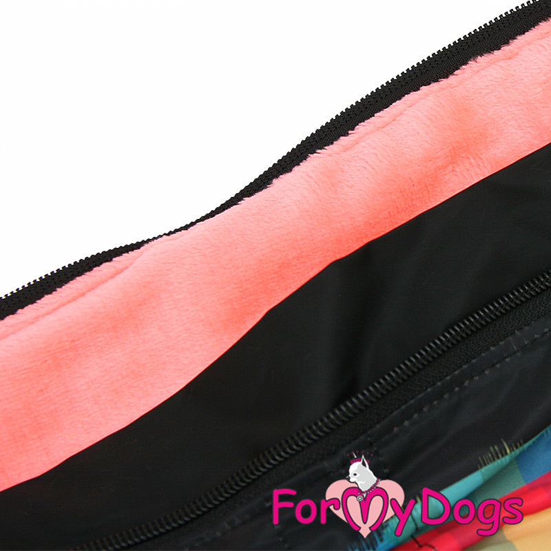 Colour Block Winter Suit For Girls For Medium & Large Breeds, Pugs & Westies SPECIAL ORDER