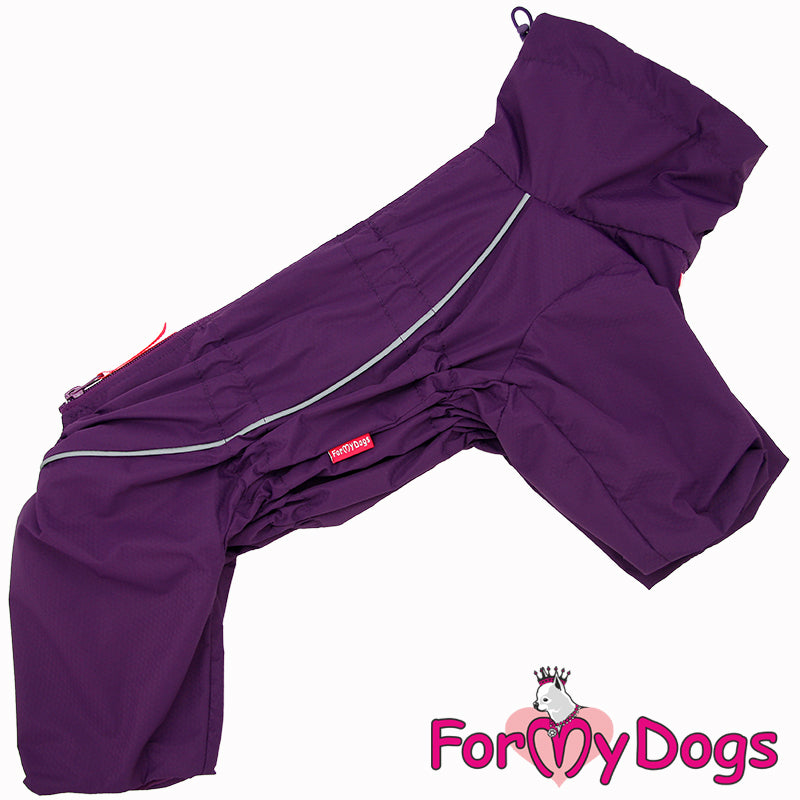 Perfect Purple Zip Backed Rainsuit For Girl