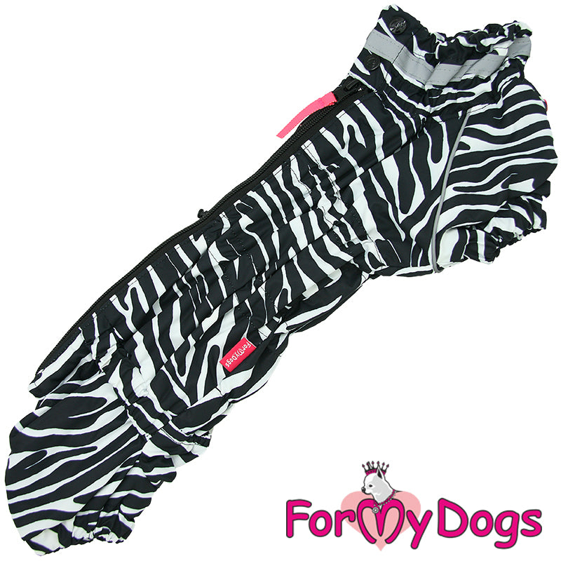 Dachshund Zesty Zebra Winter Suit For Girls SPECIAL ORDER
